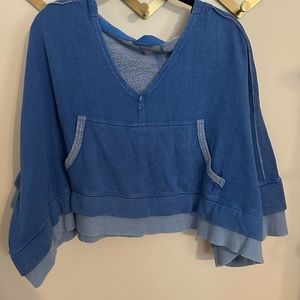 FREE PEOPLE MOVEMENT sweatshirt, xs, blue